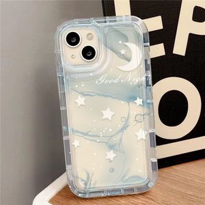เคสสำหรับ iPhone 17 Pro Max ลายดาวและพระจันทร์ไล่เฉดสี โปร่งใส ป้องกันการกระแทก ครอบคลุมเต็มตัว - Product Image 1