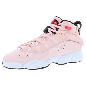 Chaussures de basketball respirantes et amortissantes pour filles GS, modèle 6 Rings, couleur noir infrarouge atmosphérique - Product Image 1