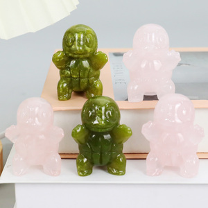 Cristal de Cuarzo Rosa Natural Pulido, Artesanía de Cristal, Sprites de Bolsillo, Tallados a Mano, Grabados Personalizados, 2 Pulgadas, Decoración del Hogar - Product Image 2