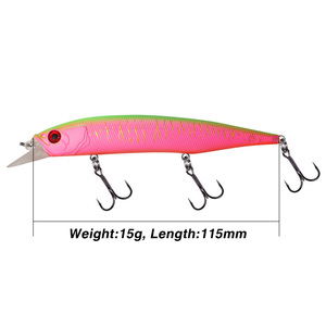 เหยื่อตก<span class=keywords><strong>ปลา</strong></span><span class=keywords><strong>ญี่ปุ่น</strong></span> รา<span class=keywords><strong>คา</strong></span>โรงงาน ขนาด 110 มม. น้ำหนัก 35 กรัม สำหรับตก<span class=keywords><strong>ปลา</strong></span>ในน้ำจืดและน้ำเค็ม เหยื่อจมน้ำ รูปทรง<span class=keywords><strong>ปลา</strong></span>กระพง - Product Image 4