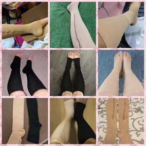 <span class=keywords><strong>Calze</strong></span> a Compressione con Zip per Bruciare i Grassi, <span class=keywords><strong>Calze</strong></span> Snellenti da Notte per Donne, Prevenzione Vene Varicose, Medias De Mujer - Product Image 6