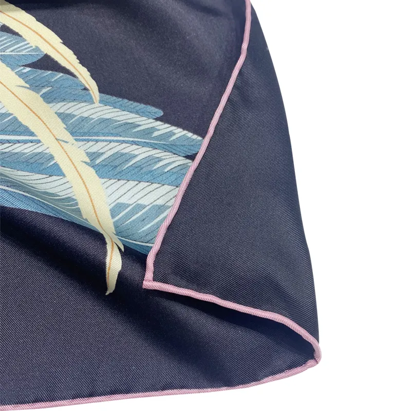 Bufanda de seda de alta calidad para mujeres, bufandas cuadradas sedosas de morera 100%, accesorios de apoyo para Sendero, OEM/ODM, China