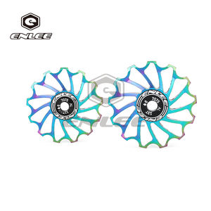 Piezas de <span class=keywords><strong>repuesto</strong></span> para <span class=keywords><strong>bicicleta</strong></span>, polea de cambio trasero 11T 13T, polea guía de aleación de aluminio, rueda de <span class=keywords><strong>rodillo</strong></span> guía para <span class=keywords><strong>bicicleta</strong></span> - Product Image 6