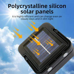 Xách tay 4 chế độ <span class=keywords><strong>LED</strong></span> ánh sáng làm việc năng lượng mặt trời USB sạc cầm tay sạc có thể điều chỉnh không dây cắm trại câu cá khẩn cấp lũ đèn - Product Image 5