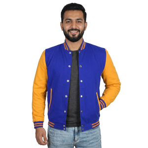 Chaquetas Bomber de Seda Satinada de la Mejor Calidad, Chaquetas Varsity de Béisbol Personalizadas Unisex - Product Image 1