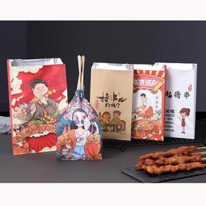 Sac d'emballage en papier enduit anti-graisse de qualité alimentaire jetable pour sandwichs de poulet de restaurant BBQ, idéal pour la vente à emporter - Product Image 6