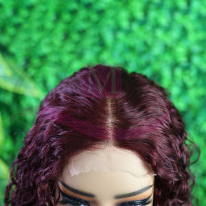 5*5 bébé cheveux Ombre Bob perruques avec Transparent suisse HD dentelle frontale petite casquette taille 4C Style frange numéro de modèle fermeture perruque - Product Image 4