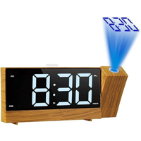 Dual Alarm LED-Anzeige Digitales PLL FM-Radio 1,8 Zoll Modernes Design Schreibtisch-und Tisch uhr mit Snooze-Funktion und Kunststoff projektor