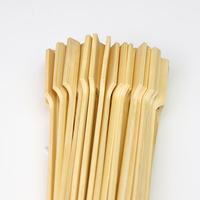 Brochettes écologiques jetables en bambou Teppo, bâtonnets lisses et sûrs pour la cuisson au barbecue, la viande, les fruits et la restauration en extérieur