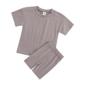 Ensemble de vêtements pour garçons et filles, t-shirts à manches courtes et leggings, pantalons de jogging, 2 pièces, vêtements pour tout-petits, vêtements d'été pour filles 2022 - Product Image 5