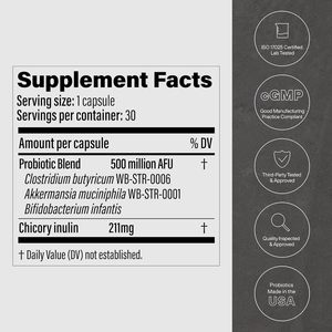 Anwelife GMP Fabrikadan Doğrudan Doğal Sindirim Sağlığı Takviyesi 30 Akkermansia Muciniphila GLP-1 Probiyotik Sert Kapsül - Product Image 4