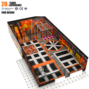 แทรมโพลีนสำหรับเด็กแบบมีสไลเดอร์ขนาดใหญ่แบบโต้ตอบเล่นได้สนามเด็กเล่นในร่มแบบนุ่มสำหรับเด็ก - Product Image 4