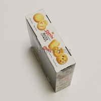 Boîte en carton pour biscuits au beurre, biscuits cuits, pain, avec un design en relief haut, logo alimentaire, emballage en carton