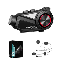 FreedConn R3 Pro V2 Appariement universel Haut-parleurs certifiés haute résolution Classement IP65 Étanche Partage de musique Caméra de casque de moto