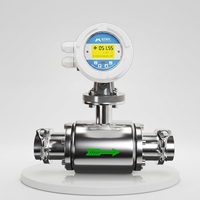 Débitmètre alimentaire haute précision à raccord Tri-Clamp, électromagnétique sanitaire, sortie de signal stable pour la production de lait, de jus et de boissons