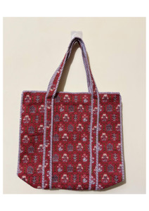Bolso Tote Acolchado de Algodón Más Vendido, con Estampado Floral Personalizado, Juego de 3 Bolsas, Bolso de Mercado, Bolso de Hombro, Precio al por Mayor - Product Image 2