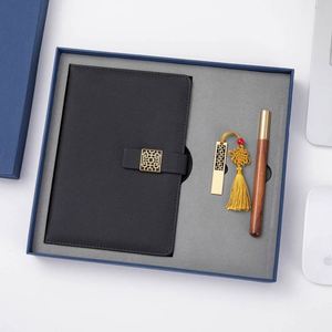 Business Gift Box Set A5 PU Notebook Metal Pen <b>USB</b> <b>Flash</b> <b>Drive</b> Enterprise Customization LOGO Trending Products 2026 New Arrivals - Product Image 3