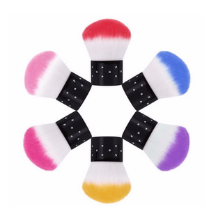 Brosse à poussière pour ongles, élimine la poussière et les peluches des ongles, brosse de maquillage en forme de champignon, brosse de nettoyage, poils doux, outil à manche court - Product Image 3