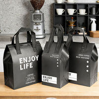 Bolsa Térmica Plegable Impermeable con Logotipo Personalizado, de Tela No Tejida y Aislamiento de Papel de Aluminio, para Café, Leche, Té, Pasteles y Picnic