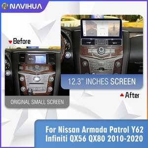 Navigation GPS Android pour voiture Navihua, autoradio 12,3 pouces, lecteur multimédia pour Nissan Armada Patrol Y62 Infiniti QX80 Stéréo - Product Image 3