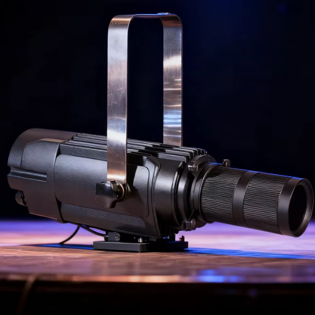 100W Warm White Light Zoomable LED Elliptical Spotlight Aluminum Construction  DMX512 for Stage Studio Outdoor Use