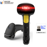 Xincode X-620F lecteur de codes à barres laser sans fil 1D Scanner de codes à barres portable Code128 JAN-8 Code39 Code25 pour entrepôt Scaninng