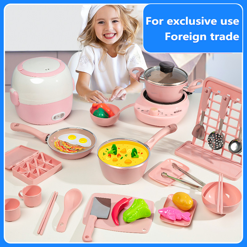 Juego De Cocina Infantil De Juguete Educativo - 27x25x8 Cm Con Utensilios De Verduras Y Frutas - Aprender A Cocinar Jugando