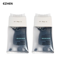 Emballage cosmétique en plastique à 5 couches personnalisé avec pompe à peigne pour shampoing/crème capillaire, tube souple ABL, tube de massage à presser