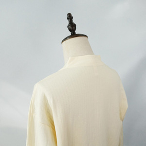 Luxury Custom Logo <b>Women's</b> Knitted Pajamas 100% Sustainable Organic Cotton Soft Breathable Home <b>Sleepwear</b> <b>Plus</b> <b>Sizes</b> Spring - Product Image 4
