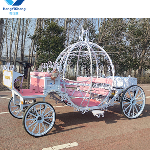 Transport spécial accessoires de mariage personnalisés chariot de citrouille chariot de cheval électrique chariot de cendrillon de mariage pour la location - Product Image 4