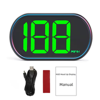 X2 Smart Digital GPS HUD Compteur de vitesse Tête haute de voiture Affichage LCD Plug and Play KMH/MPH 2 pouces Grande jauge de vitesse avant pour toutes les voitures