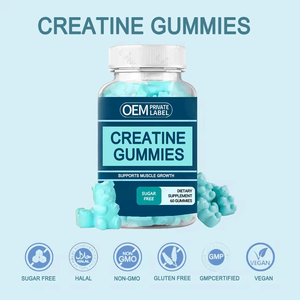 Kreatin Monohidrat 60 Jelibon Spor Beslenmesi Fitness Özel Etiketli Yaban Mersinli Güç Takviyesi Kas Geliştirme ve İyileşme İçin - Product Image 2