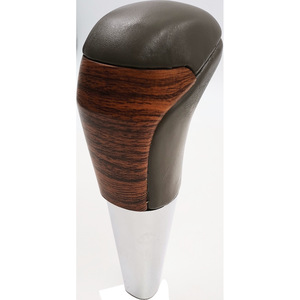 Poignée de levier de vitesse Sirui pour Toyota Land Cruiser, ergonomique, en cuir et bois - Product Image 2