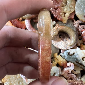 Bán Sỉ Ngọc Bích Hetian Cổ Truyền Văn Hóa Trung Quốc Mặt Dây Chuyền Cổ Chạm Khắc Ngọc Bích Bí Ẩn - Product Image 3