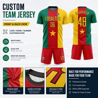 Camiseta de Fútbol Personalizada con Insignia del Equipo, Nombre y Número, Ropa Deportiva Transpirable para Partidos de Fútbol