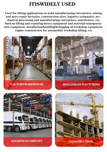 Petit pont roulant mobile portable 500 kg 2t 5 tonnes, cadre en aluminium, moteur de chargement, roulement, boîte de vitesses, télécommande, 4 m - Product Image 3