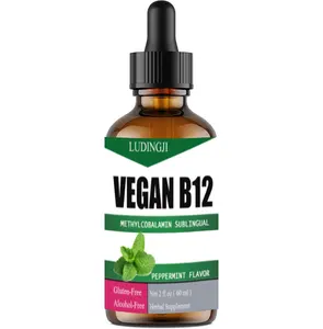 OEM hot selling Vitamin B12 Drops for Adults, men and women, Support logo customization, label printing, 60 ml