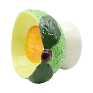 Bol pour animaux de compagnie en céramique artisanale en gros, bol surélevé incliné, design pour une alimentation saine, OEM ODM, distributeur de nourriture personnalisé pour chien et chat - Product Image 3