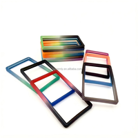 Protège-cartes de crédit en TPU à paillettes multicolores, 35pt, sans fermeture, antichoc