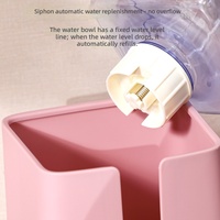 Distributeur automatique de nourriture pour chat en plastique et fontaine à eau pour animaux de compagnie, distributeur d'eau pour chien - Alimentation en eau courante non électrique