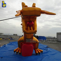 Dragon gonflable de Gloden de ballon de bon prix pour des festivals chinois
