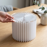 Colonnes en papier pliables, socle de présentation en forme de pilier romain pour mariage, fête, table de desserts, support à gâteaux et fleurs, vente en gros OEM