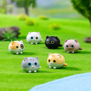 Carino fata giardino di casa paesaggio animali bella resina in miniatura artigianato gatto figurine per la decorazione di auto decorazione giardino per la casa forniture - Product Image 2