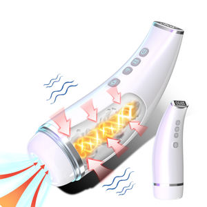 Masturbateur à aspiration vibrante à texture douce 3D avec écran LCD, gobelet d'exercice sexuel intelligent - Product Image 1