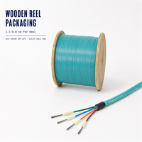 Câble de brassage intérieur multimode OM3 48 fibres Wanbao, 4x12, avec fil aramide OFNR Aqua 8,5 mm, pour centre de données et réseau local
