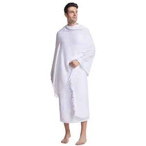 Sợi Nhỏ <span class=keywords><strong>Ihram</strong></span> Khăn Cho <span class=keywords><strong>Hajj</strong></span> umrah Nhanh Chóng Khô Tùy Chỉnh Màu Sắc Tinh Khiết Polyester Thân Thiện Với Môi Kháng Khuẩn Nén Cho Hồi Giáo - Product Image 4