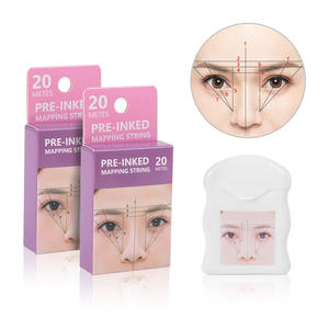 Fil de traçage pour sourcils à marque privée, pré-encrée, pour microblading, maquillage permanent, outil de positionnement des sourcils, 20 m de fil de traçage pour sourcils - Product Image 1