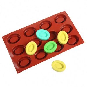 12/20 Holes Non-Stick <b>Silicone</b> Cake Molds <b>Baking</b> Trays Reusable Cupcake Muffin Fluted Oval Donut Cake Pans - Product Image 4