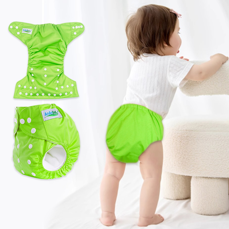 Reusable Cloth Diaper Green Diapers Ananbaby Cloth Diapers