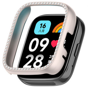 HUANLONG Diamond Encrusted PC Hollow Case para Redmi Watch 3 Lite y 3 Active Watch Case Edition Cover Relojes - Product Image 5